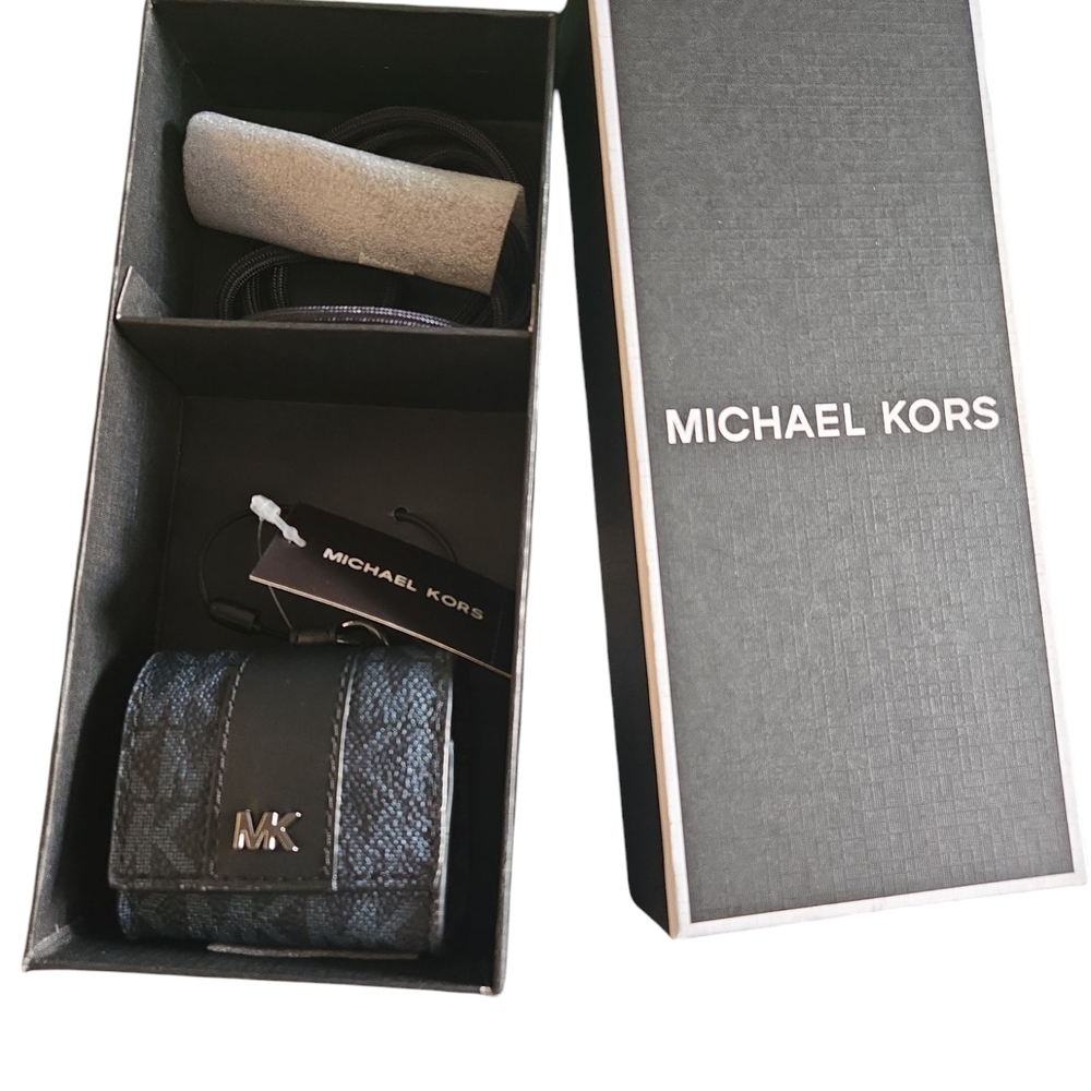 Michael Kors Airpod Case Blue/Black